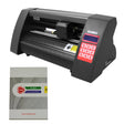 Schwarzer PixMax 360mm Mini Schneideplotter mit rotem Display und Flexi Starter Software, ideal für präzise Schneidarbeiten und kreative Projekte