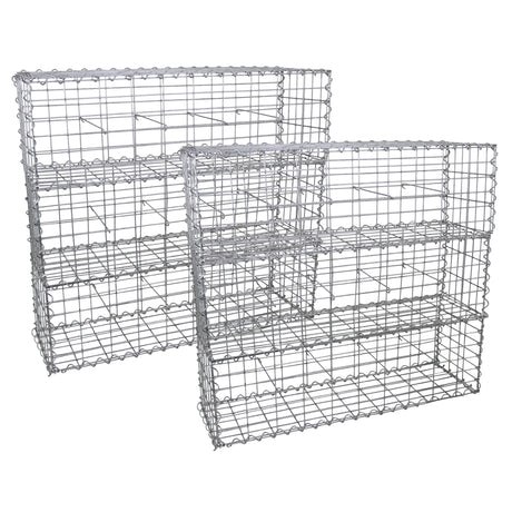 Sechseckige Gabionenkörbe aus verzinktem Stahl, 100 x 30 x 30 cm, stabil und langlebig, ideal für Garten- und Landschaftsbau, mit offenem Gitterdesign
