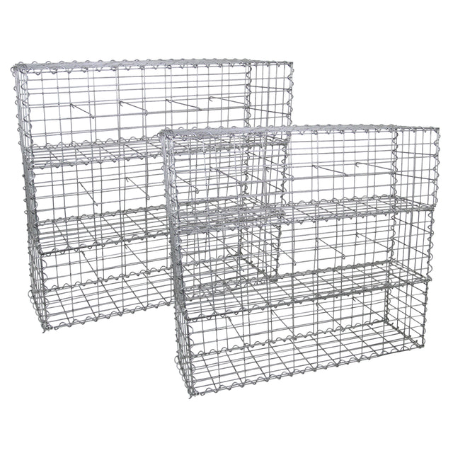 Sechseckige Gabionenkörbe aus verzinktem Stahl, 100 x 30 x 30 cm, stabil und langlebig, ideal für Garten- und Landschaftsbau, mit offenem Gitterdesign