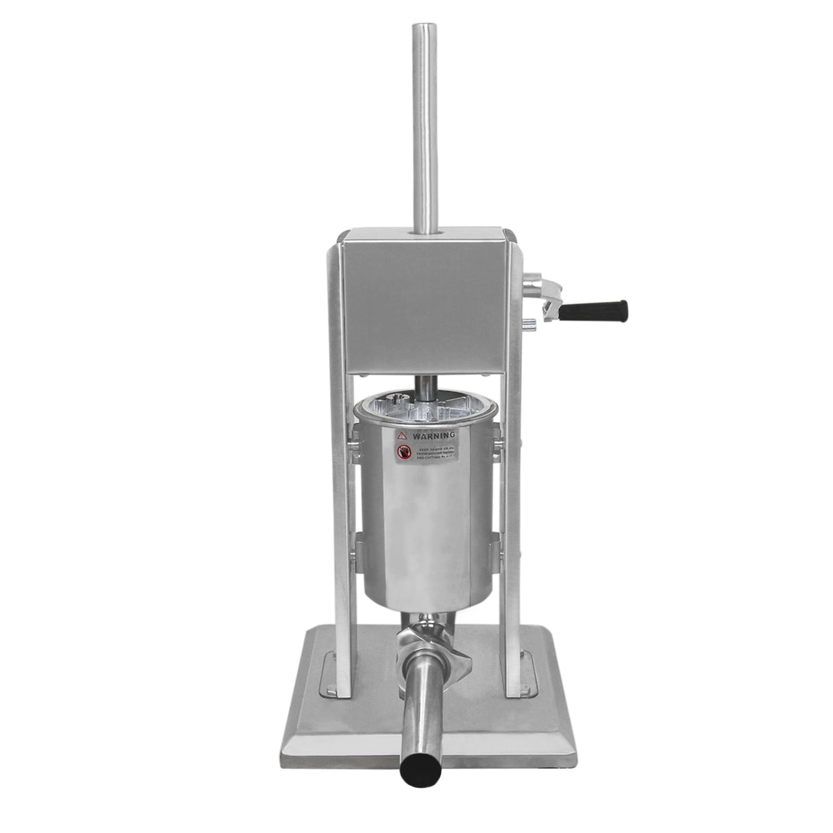 Kukoo 7 Liter Wurstfüller aus Edelstahl mit stabiler Basis, glänzender Oberfläche und ergonomischem Handgriff für einfaches Befüllen von Würsten