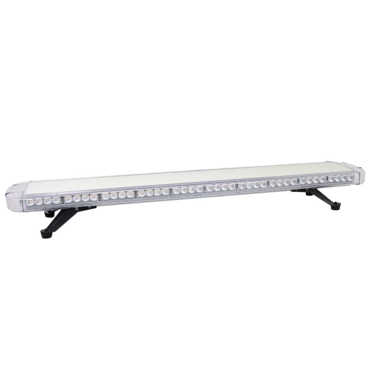 LED Rundumlicht Warnleuchte mit 88 LEDs, schlanker, transparenter Kunststoffabdeckung, stabiler schwarzer Halter, ideal für Sicherheitsanwendungen