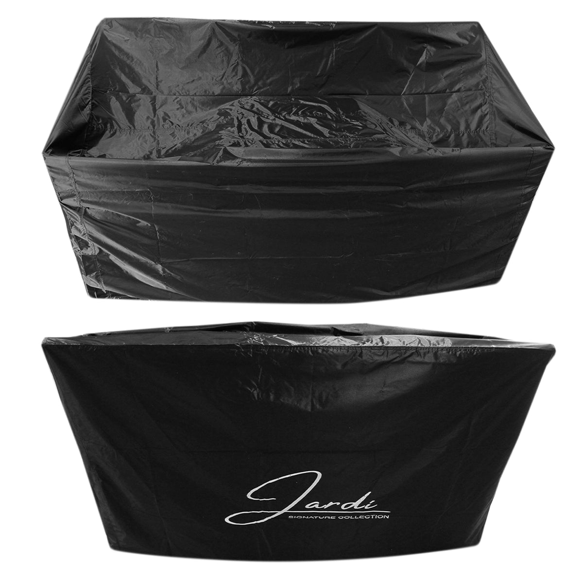 Jardí Rattan Bistro Set Schwarz