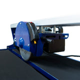 Blauer Fliesenschneider mit robustem Tisch, 720 mm Schnittlänge, 800W Motor, präzise Klinge und rutschfester Oberfläche für sicheren Halt