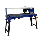 Fliesenschneider mit Tisch in Blau, 1200 mm, 1400 W, robustes Design, große Schneidefläche, präzise Klinge, ideal für Fliesenarbeiten