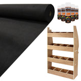 Schwarze Teppich-Verkleidung in 11qm, Holzregal mit mehreren Fächern, ideal für Citroen Berlingo, strapazierfähig und funktional