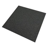 Teppichfliese in Kohle-Schwarz mit feiner Textur, quadratisch, 50 x 50 cm, ideal für moderne Innenräume und vielseitige Gestaltungsmöglichkeiten