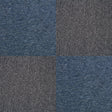 Teppichfliesen in Kohle-Schwarz und Sturmblau, 50 x 50 cm, mit strukturiertem, weichem Material, ideal für stilvolle Bodenbeläge in Wohnräumen