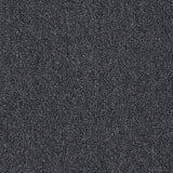 Teppichfliesen in Kohle-Schwarz mit sturmblauen Akzenten, 50 x 50 cm, strukturierte Oberfläche, ideal für moderne Innenräume, 10 m² Gesamtfläche