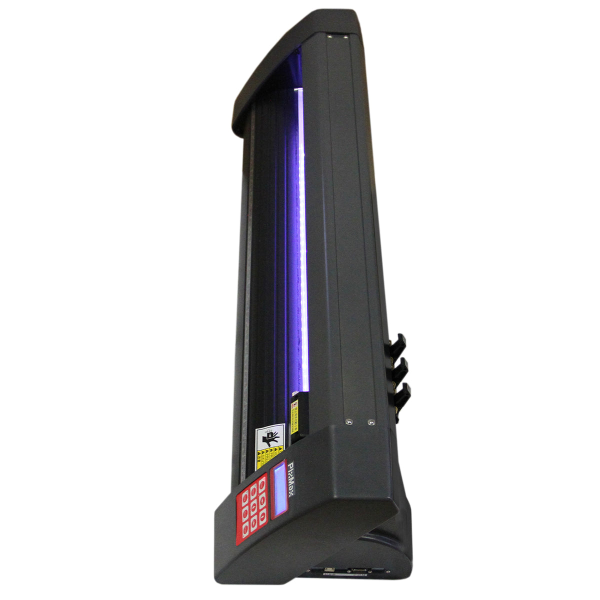 5-in-1-Gerät in Schwarz mit LED-Vinylschneider, Drucker und Entgitterungsset, ideal für präzise Schneide- und Druckanwendungen