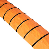 Oranger, flexibler Schlauch mit schwarzem Rand, geeignet für MAXBLAST Industrieventilator, 300mm Durchmesser, 6m Länge, robust und langlebig