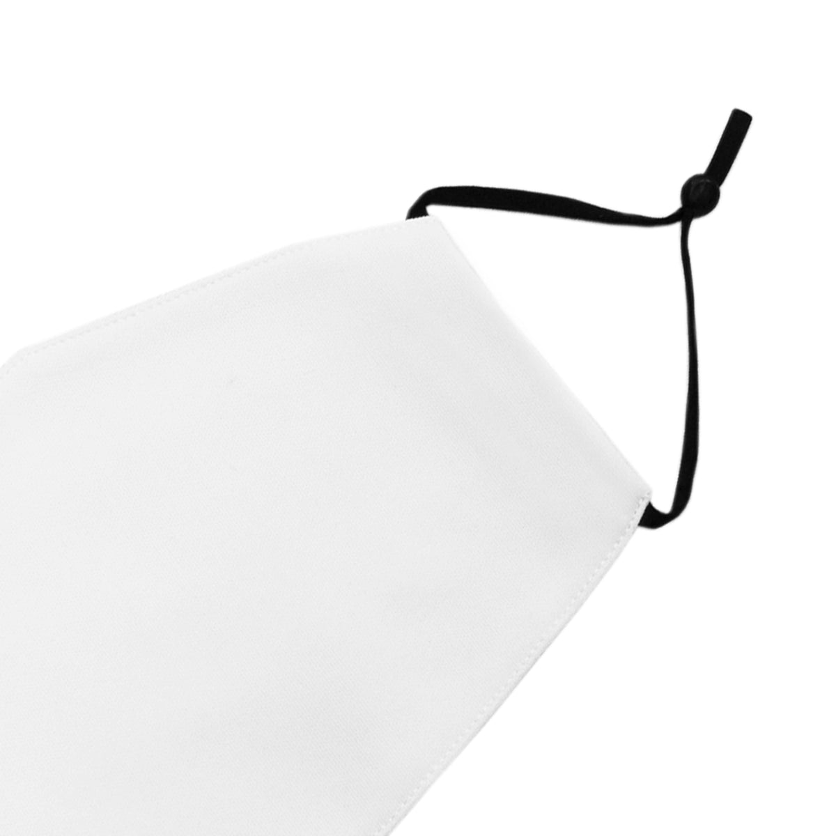 Weißer Gesichtsmasken aus weichem Material mit verstellbarem schwarzen Gummiband, ideal für den täglichen Gebrauch und in einem 10er Pack erhältlich