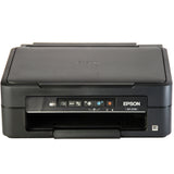 Schwarzer Epson Drucker XP-2100 mit Bedienelementen, ideal für den Sublimationsdruck von Gesichtsmasken und anderen Materialien