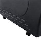 Kompakter Mini Tandoor Ofen in mattem Schwarz mit belüfteten Seiten und stabilen Füßen, ideal für das Zubereiten von Tandoori-Gerichten