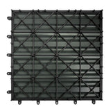 Grau WPC-Terrassenfliese 30x30 cm mit rutschfester Oberfläche, stabiler Struktur und modernem Design, ideal für Außenbereiche und Terrassen