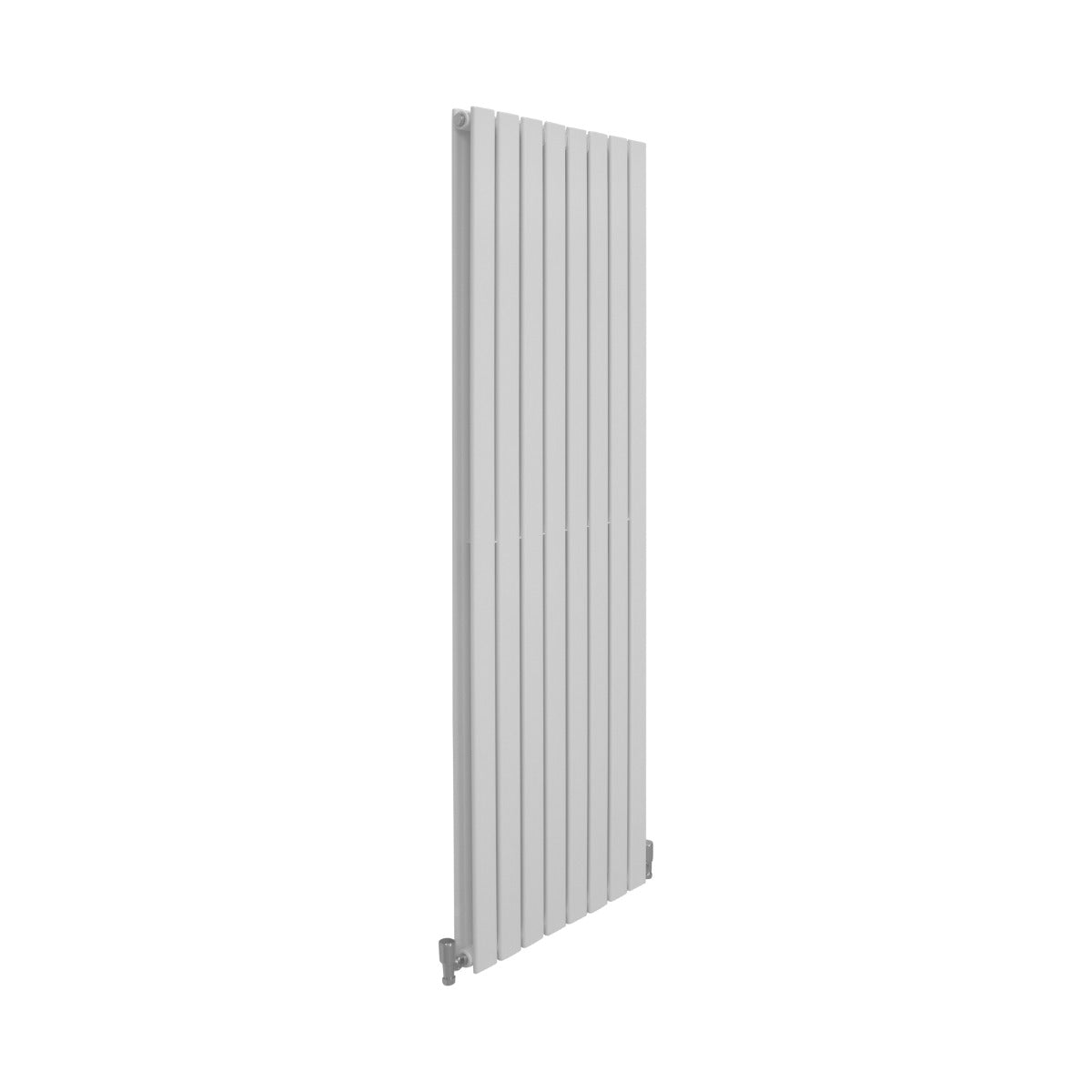 Paneelheizkörper in glänzendem Weiß, 1600mm x 560mm, mit schmalen Lamellen und modernem Design, ideal für stilvolle Heizlösungen