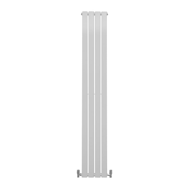 Hochformat Paneelheizkörper in glänzendem Weiß, 1800mm x 280mm, mit glatten, modernen Linien und eleganter, minimalistischer Gestaltung