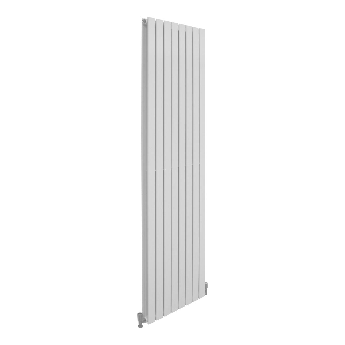 Glänzender weißer Paneelheizkörper mit schlankem, vertikalem Design, Maße 1800mm x 560mm, ideal für moderne Wohnräume und effiziente Wärmeverteilung