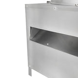 Hochwertige KuKoo Geflügelrupfmaschine aus Edelstahl, 60 cm, mit glatter Oberfläche, stabiler Bauweise und praktischer Öffnung für die Entnahme