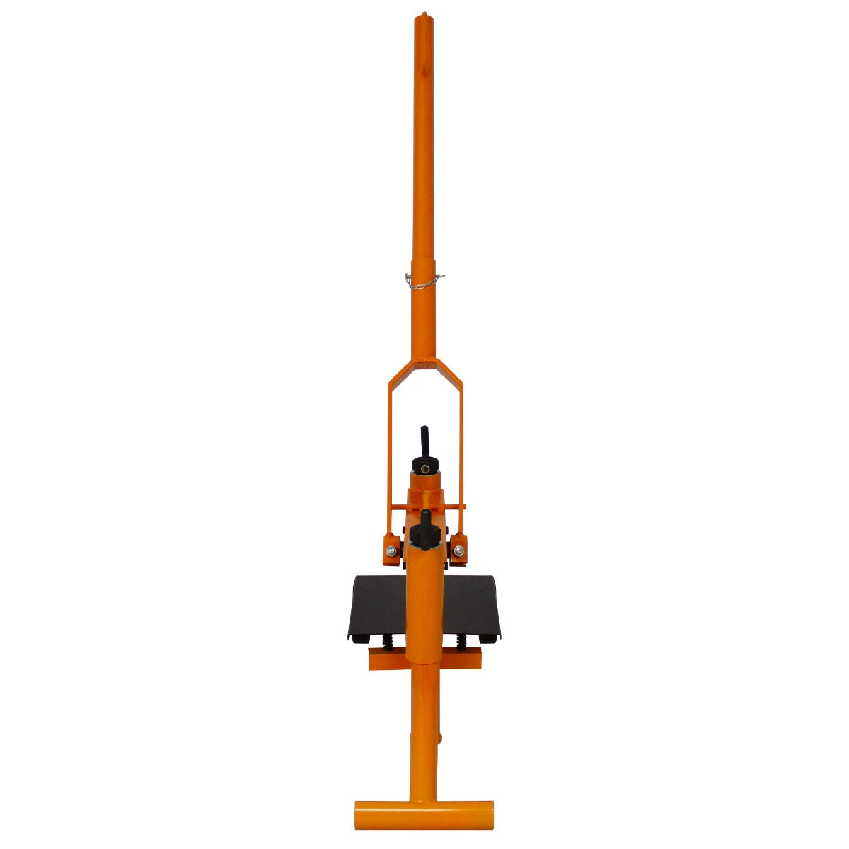 Der T-Mech 330mm Steinknacker in leuchtendem Orange mit stabiler Basis und ergonomischem Griff, ideal zum präzisen Schneiden von Steinen