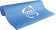 Blaue Yogamatte von Body Revolution mit rutschfester, strukturierten Oberfläche, ideal für Yoga und Fitness, bietet Komfort und Stabilität