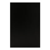 Schwarzes LED Verkaufstheken-Set bestehend aus zwei eleganten, modernen Theken mit glatter Oberfläche und minimalistischer Formgebung