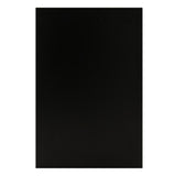 Schwarzes LED Verkaufstheken-Set bestehend aus zwei eleganten, modernen Theken mit glatter Oberfläche und minimalistischer Formgebung