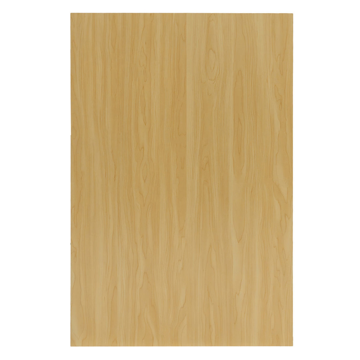 Verkaufstheke aus hellem Ahornholz mit glatter, natürlicher Maserung, ideal für moderne Verkaufsräume und Präsentationen