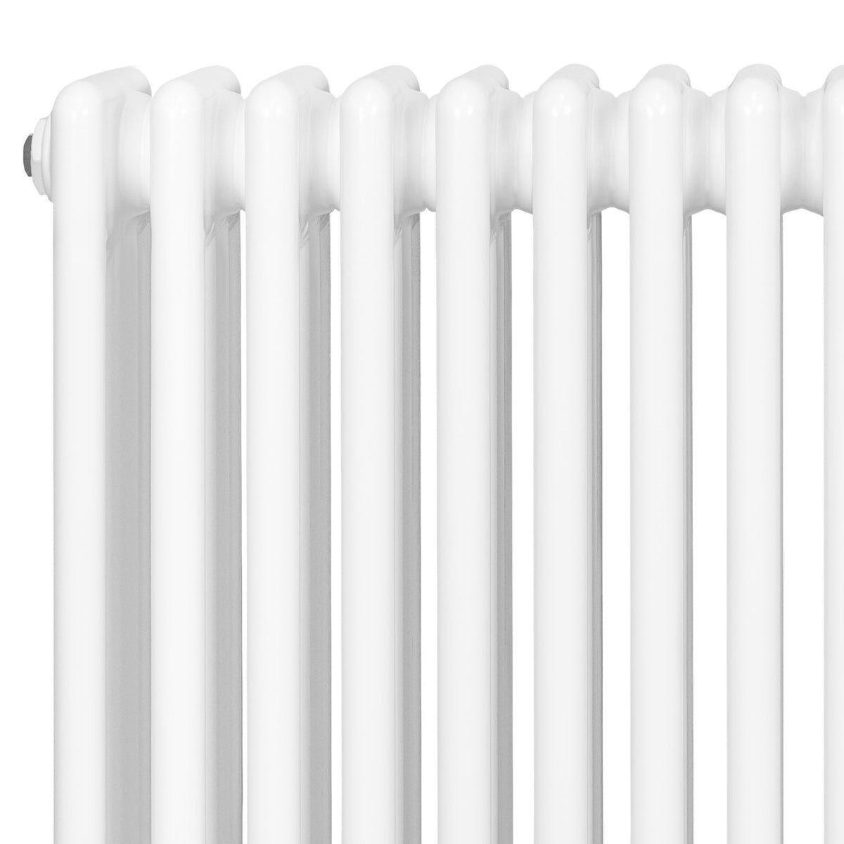 Röhrenheizkörper 4 Säulen mit TRV Chromventile – 600mm x 785mm – Weiß - view 3