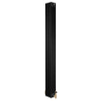 Röhrenheizkörper 4 Säulen mit TRV Chromventile – 1800mm x 200mm – Schwarz