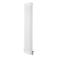 Röhrenheizkörper 4 Säulen mit TRV Chromventile – 1800mm x 380mm – Weiß