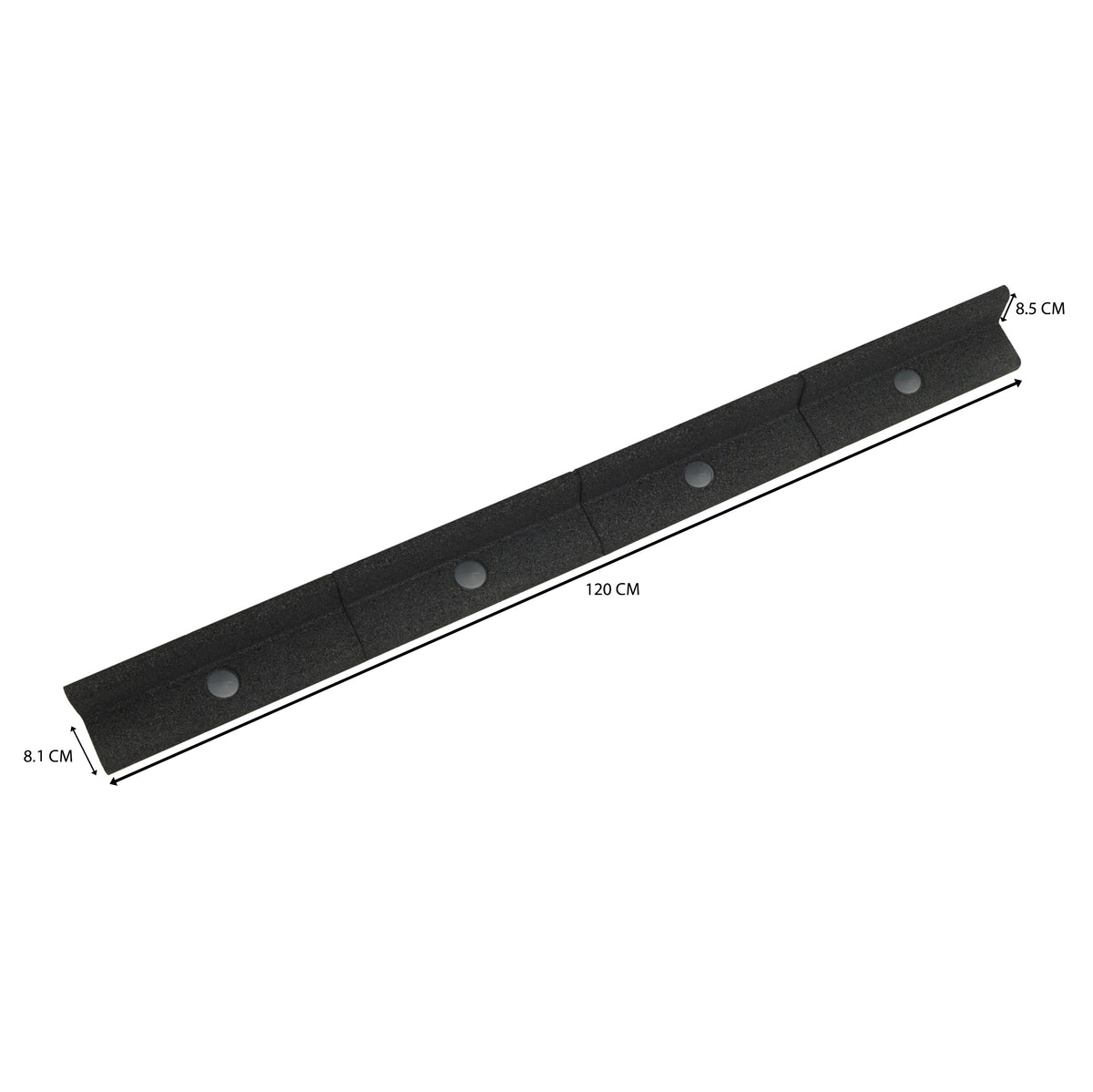 Flexible Rasenkante 28,8m mit Gummihammer - Schwarz - view 5