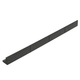 Flexible Rasenkante 55,2m mit Gummihammer - Grau - view 2