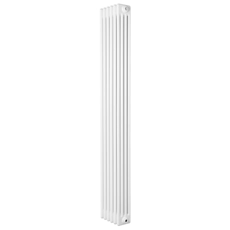 Röhrenheizkörper mit 4 Säulen, 1800mm hoch und 290mm breit, in elegantem Weiß, mit glatter Oberfläche und schlankem, modernem Design