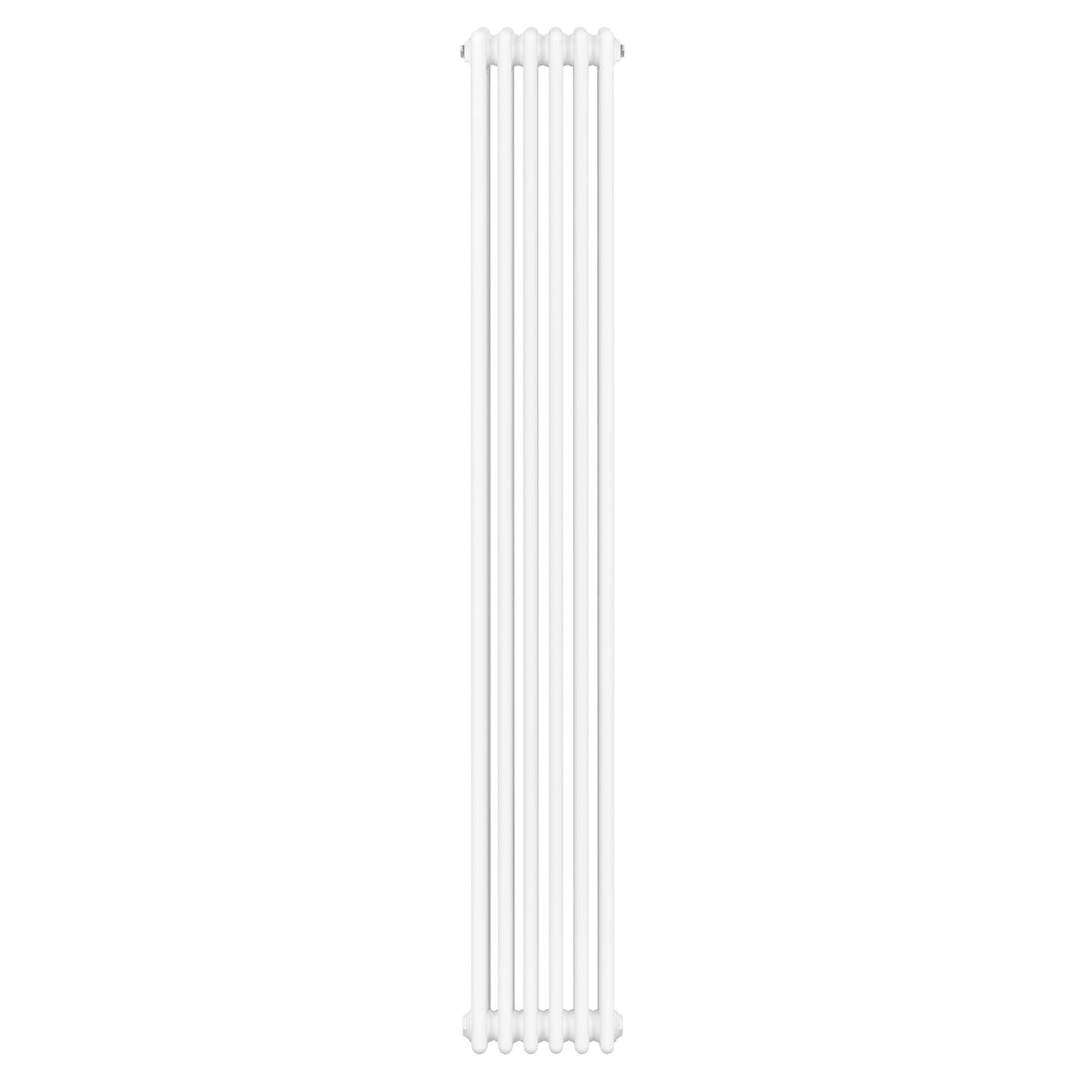 Röhrenheizkörper mit vier Säulen in elegantem Weiß, 1800mm hoch und 290mm breit, bietet eine moderne und effiziente Heizlösung für jeden Raum