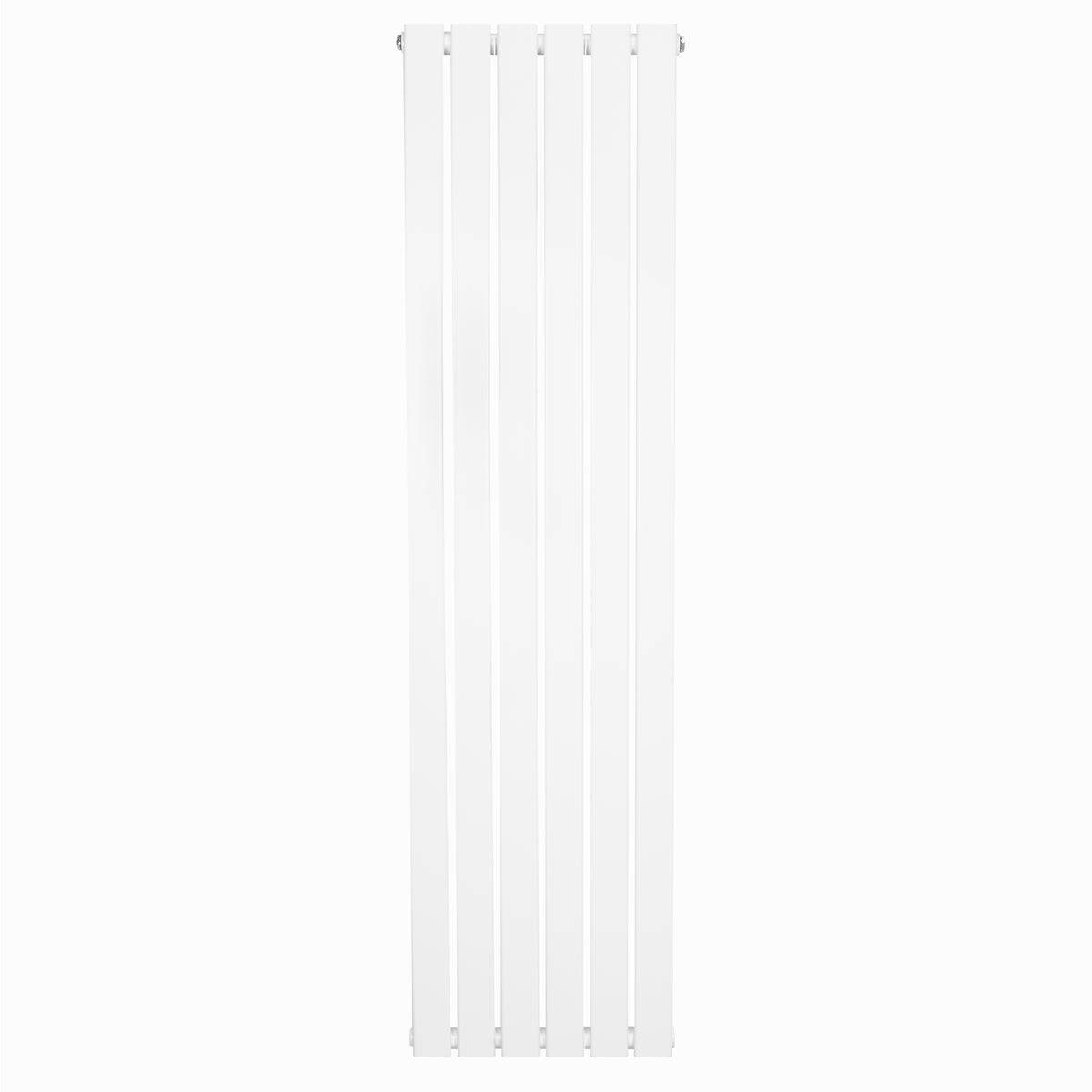 Flachheizkörper in Weiß, 1600mm x 420mm, mit schlankem, vertikalem Design und glatter, glänzender Oberfläche, ideal für moderne Räume
