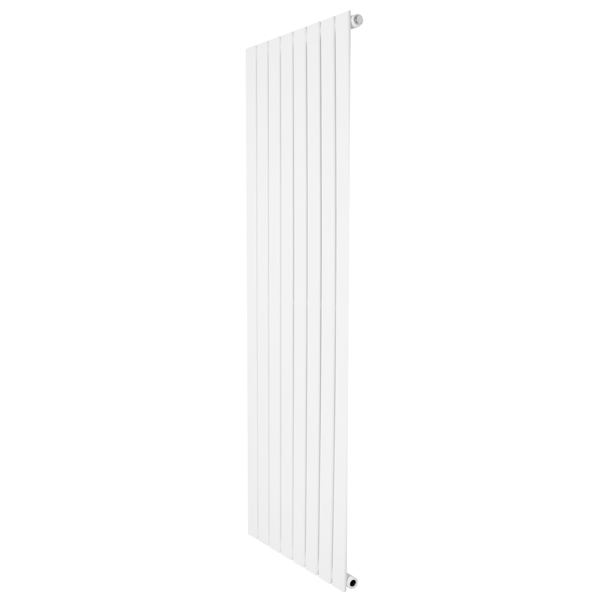Flachheizkörper in Weiß, 1600mm x 560mm, mit schlankem, vertikalem Design und glatter, glänzender Oberfläche für moderne Innenräume