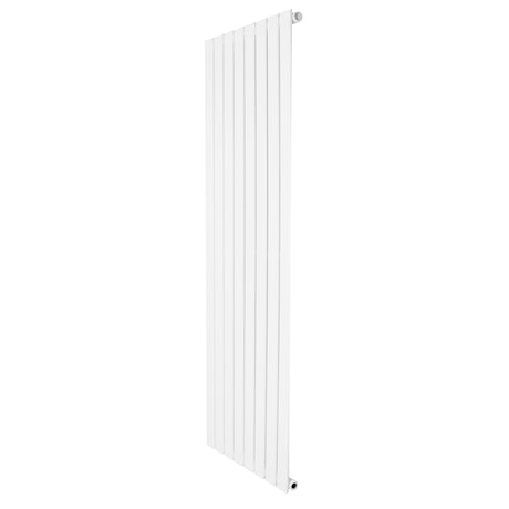 Flachheizkörper in Weiß, 1600mm x 560mm, mit schlankem, vertikalem Design und glatter, glänzender Oberfläche für moderne Innenräume
