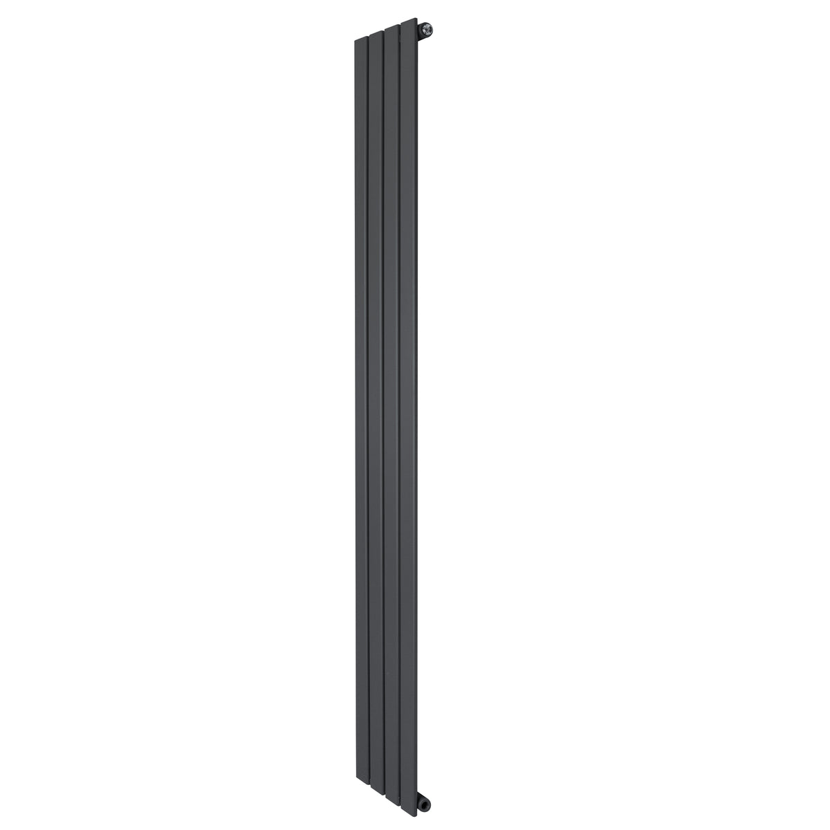 Flachheizkörper in Anthrazitgrau, 1800mm x 280mm, mit schlankem, vertikalem Design und glatter Oberfläche für moderne Innenräume