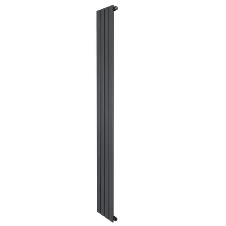 Flachheizkörper in Anthrazitgrau, 1800mm x 280mm, mit schlankem, vertikalem Design und glatter Oberfläche für moderne Innenräume