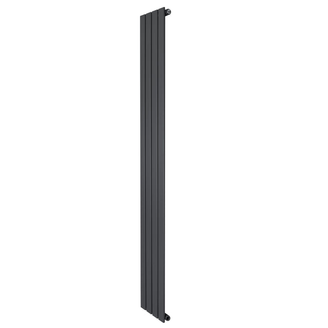 Flachheizkörper in Anthrazitgrau, 1800mm x 280mm, mit schlankem, vertikalem Design und glatter Oberfläche für moderne Innenräume