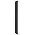 Flachheizkörper in elegantem Schwarz, 1800mm x 280mm, mit schlankem, vertikalem Design und glatter Oberfläche, ideal für moderne Innenräume