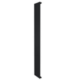 Flachheizkörper in elegantem Schwarz, 1800mm x 280mm, mit schlankem, vertikalem Design und glatter Oberfläche, ideal für moderne Innenräume