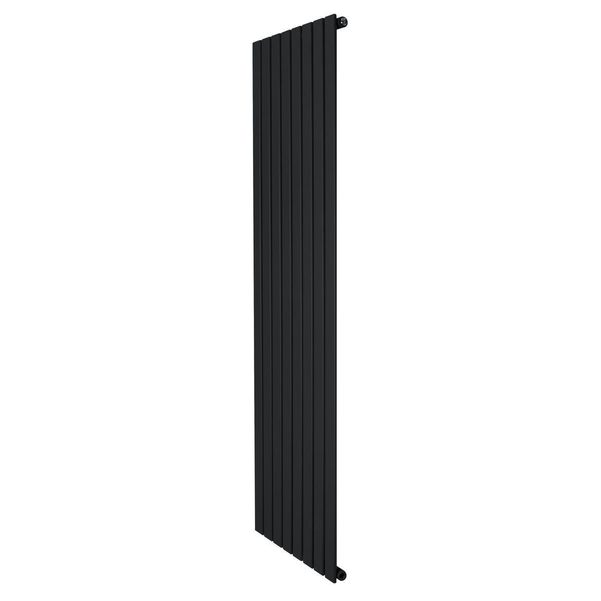 Flachheizkörper in elegantem Schwarz, 1800mm hoch und 560mm breit, mit schlankem, vertikalem Design und glatter Oberfläche für moderne Innenräume
