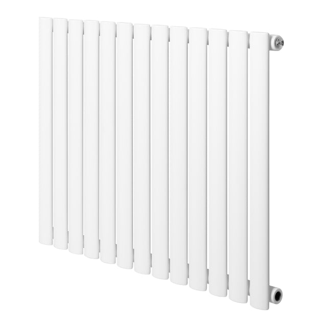 Weißer Gliederheizkörper mit 600mm x 780mm, schlankes Design, glatte Oberfläche und gleichmäßige Heizrippen für effiziente Wärmeverteilung