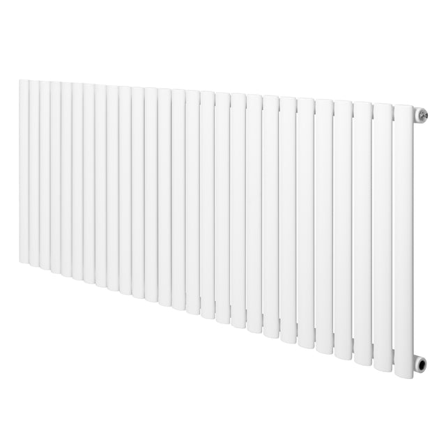 Gliederheizkörper in Weiß, 600mm x 1620mm, mit schlanken, vertikalen Lamellen und glatter, pulverbeschichteter Oberfläche für moderne Innenräume