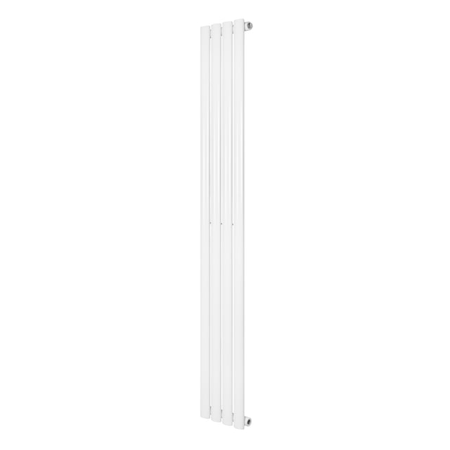 Schlanker, vertikaler Gliederheizkörper in Weiß, 1600mm x 240mm, mit glatter Oberfläche und modernen Linien für effiziente Wärmeverteilung
