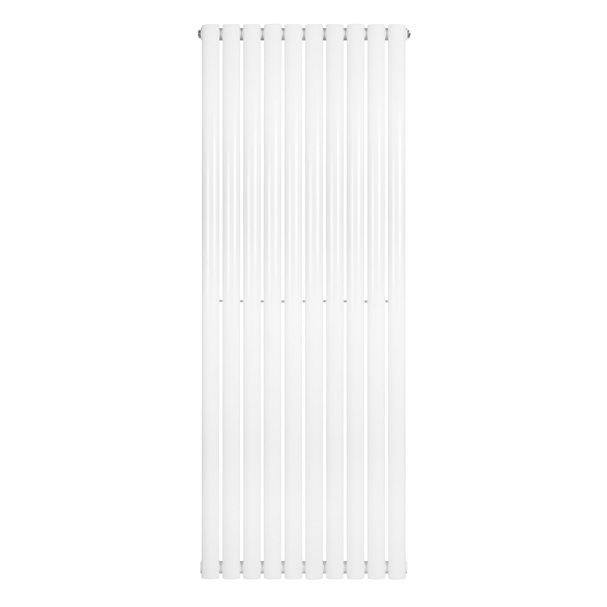 Gliederheizkörper in Weiß, 1600mm x 600mm, mit schlanken, vertikalen Lamellen und glatter, glänzender Oberfläche für moderne Innenräume