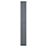 Gliederheizkörper in Anthrazitgrau, 1800mm x 240mm, mit glatten, modernen Linien und eleganter, minimalistischer Form für zeitgemäße Innenräume