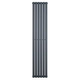 Gliederheizkörper in Anthrazitgrau, 1800mm x 360mm, mit schlankem, modernem Design und glatter Oberfläche, ideal für zeitgemäße Wohnräume