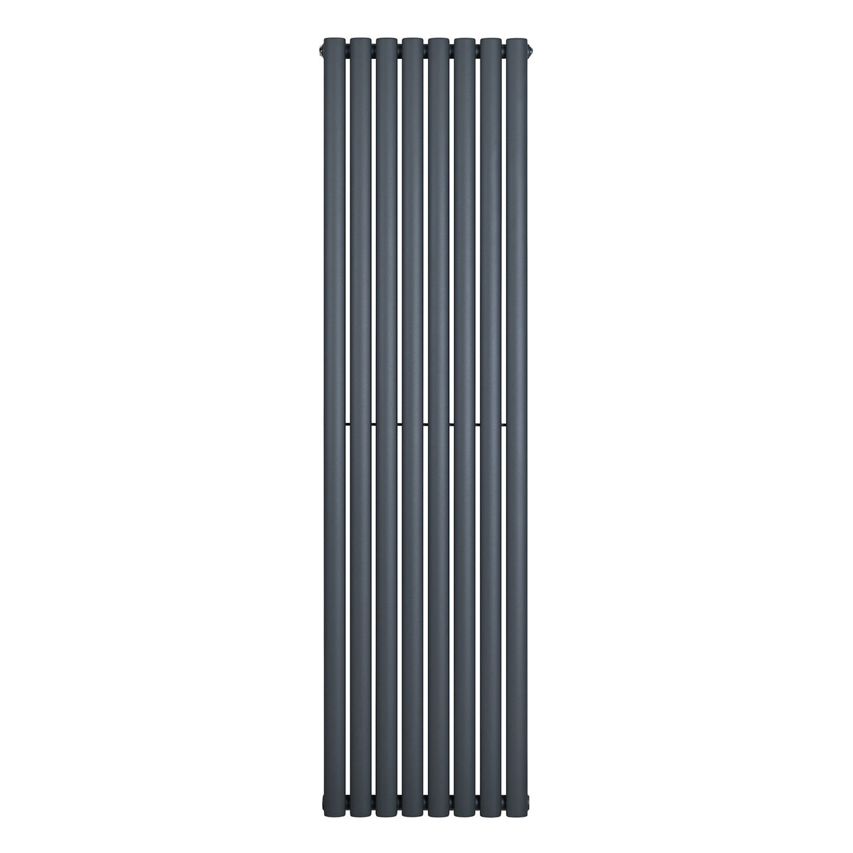 Gliederheizkörper in Anthrazitgrau, 1800mm x 480mm, mit schlanken, vertikalen Lamellen und glatter, moderner Oberfläche für effiziente Wärmeabgabe